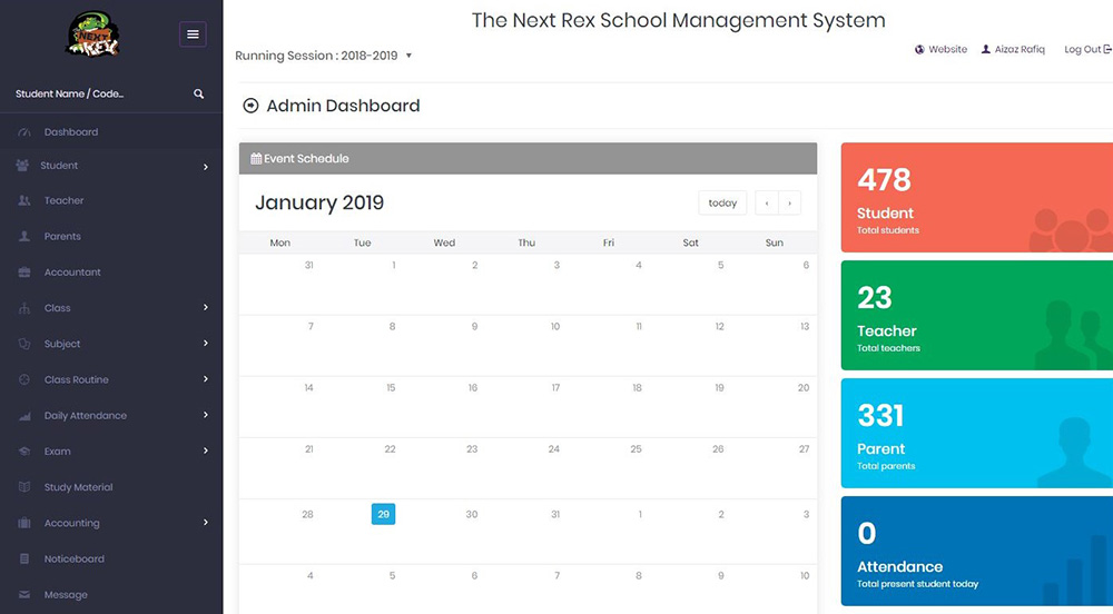 The Next Rex - Cloud base School Management System- Best School Management system | ERP in Karachi Pakistan, Manage all school and all branches in one dashboard remotely with advance finance and accounting