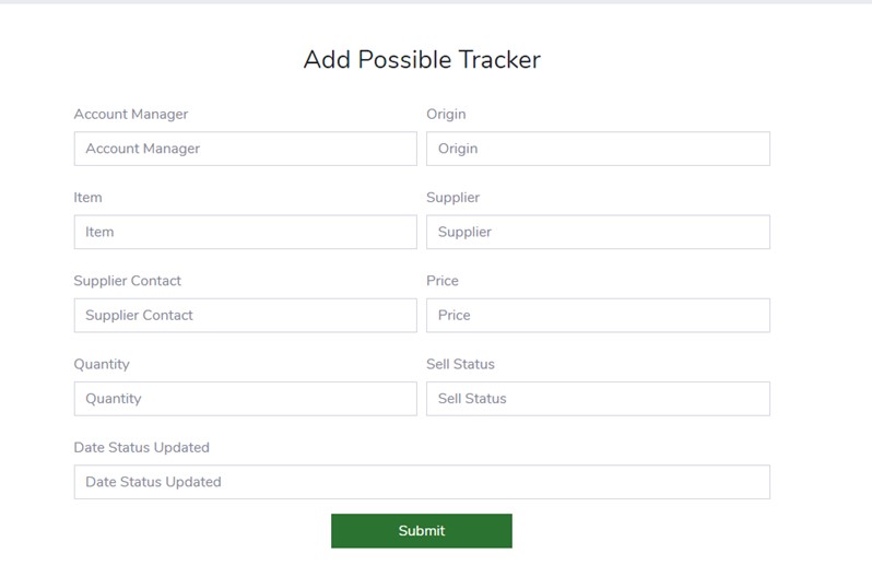 Add possible Tracker - Purchase Module – Trading ERP – Enterprise Resource Planning System